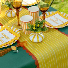 Bildspel - Bordslöpare Gul/Orange