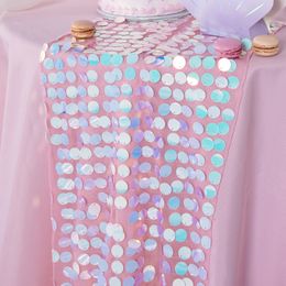 Bildspel - Bordslöpare Paljett Färgskimrande