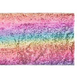 Bordslöpare Paljett Regnbågsfärgad