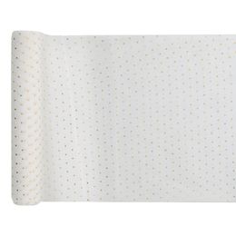 Pöytäliina Pilkullinen Valkoinen/Kulta