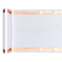 Pöytäliina Pilkullinen Valkoinen/Ruusukulta