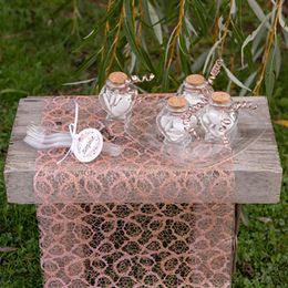 Lysbildefremvisning - Bordløper Roségull Metallic