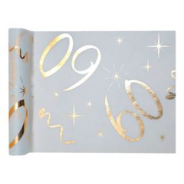 Bildspel - Bordslöpare Siffra Vit/Guld