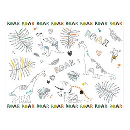 Bordstabletter Målarduk Dino Roar