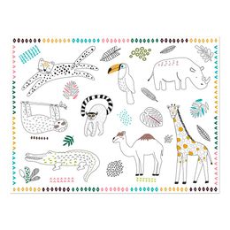 Bordstabletter Målarduk Zoo Party