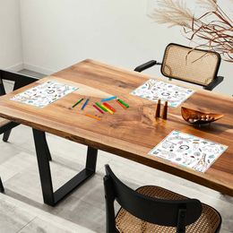 Bildspel - Bordstabletter Målarduk Zoo Party