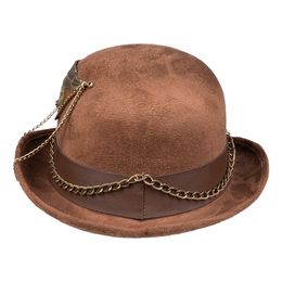 Bildspel - Bowlerhatt Steampunk Brun