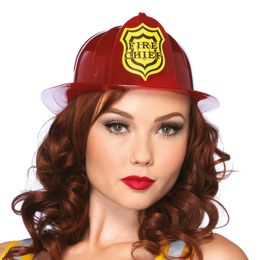 Brandmanshjälm Röd Deluxe