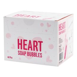 Lysbildefremvisning - Bryllupsbobler Hjerte Hvid