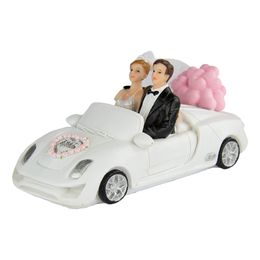 Bryllupsfigur Brudepar i Bil
