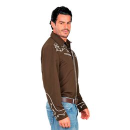 Bildspel - Brun Western Skjorta Herr