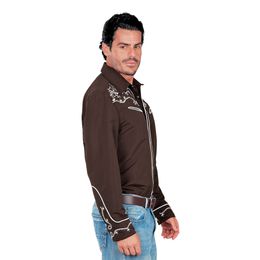 Bildspel - Brun Western Skjorta Herr