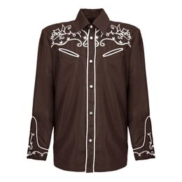 Bildspel - Brun Western Skjorta Herr