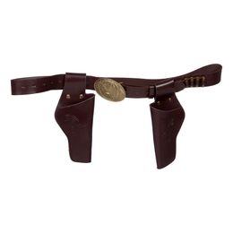 Brunt Dobbelt Hylster med Patroner