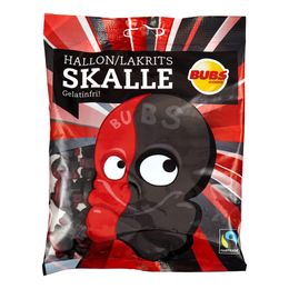 Bildspel - Bubs Hallonlakritsskalle XL Storpack