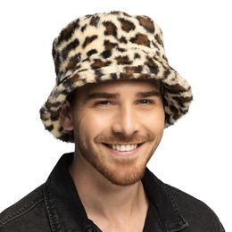 Bildspel - Bucket Hat i Fuskpäls Leopard