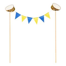 Kakkukoriste Sinikeltaiset Liput Ylioppilas