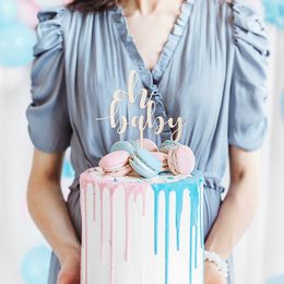 Bildspel - Cake Topper Oh Baby Trä