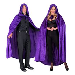 Lysbildefremvisning - Kappe med hætte fløjl lilla