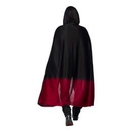 Bildspel - Cape med Huva Svart/Röd