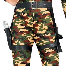 Bildspel - Catsuit Militär Maskeraddräkt