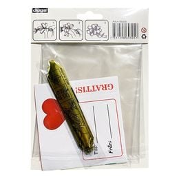 Bildspel - Cellofanpåse med Rosett och Stickers