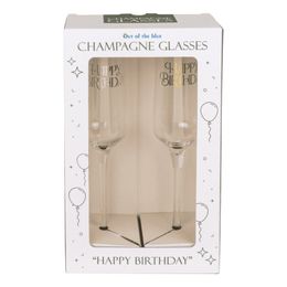 Bildspel - Champagneglas Set Happy Birthday