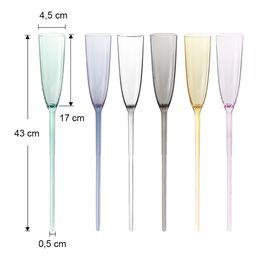 Lysbildefremvisning - Champagneglas uden Fod