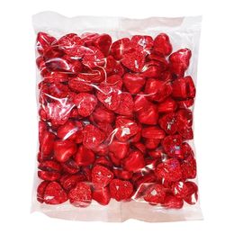 Lysbildefremvisning - Chokoladehjerter i Rød Folie Økonomipakke