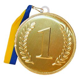 Bildspel - Chokladmedalj med Blå/Gult Band