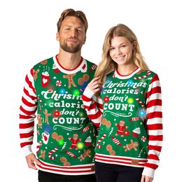 Bildspel - Christmas Calories Dont Count LED Jultröja