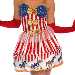 Lysbildefremvisning - Klovn Karussel Kjole Deluxe Kostume