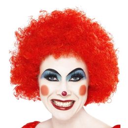 Bildspel - Clownperuk Röd