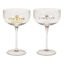 Cocktailglas Set King & Queen