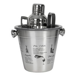 Lysbildefremvisning - Cocktailsæt Deluxe i Rustfrit Stål