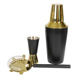 Cocktailset Guld/Svart