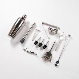 Lysbildefremvisning - Cocktailsæt i Rustfrit Stål med Akrylholder