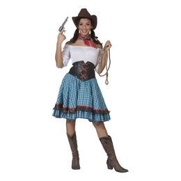 Cowboy Kjole Blå Kostume