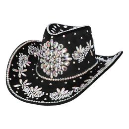 Cowboyhatt Crystal Svart