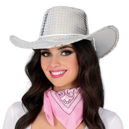 Lysbildefremvisning - Cowboyhat Disco Sølv
