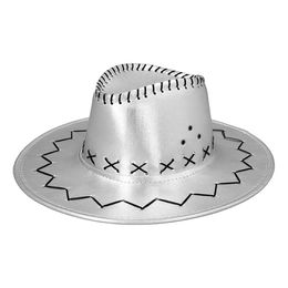 Bildspel - Cowboyhatt Silver med Sömmar