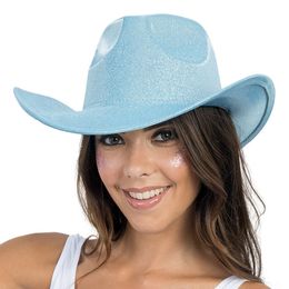 Bildspel - Cowboyhatt Skimrande Blå
