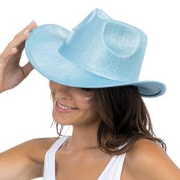 Bildspel - Cowboyhatt Skimrande Blå