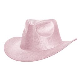 Cowboyhatt Skimrande Rosa