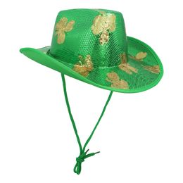Bildspel - Cowboyhatt St Patricks Day Paljetter
