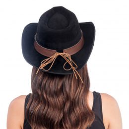 Bildspel - Cowboyhatt Suede Svart