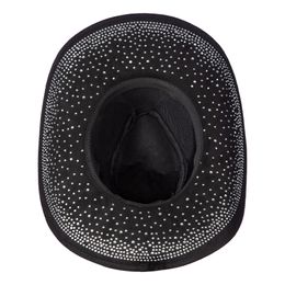 Bildspel - Cowboyhatt Svart med Stenar