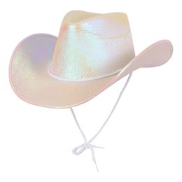 Diaesitys - Cowboy-hattu Valkoinen Värihohtava