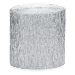 Krepp-rull Sølv Metallic