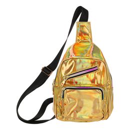 Crossbody Väska Holografisk Guld